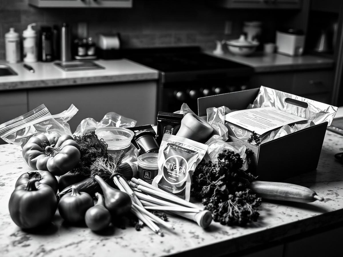 StudioDG (Studio Digital Group) - recipe box subscription ingredients laid out in a kitchen