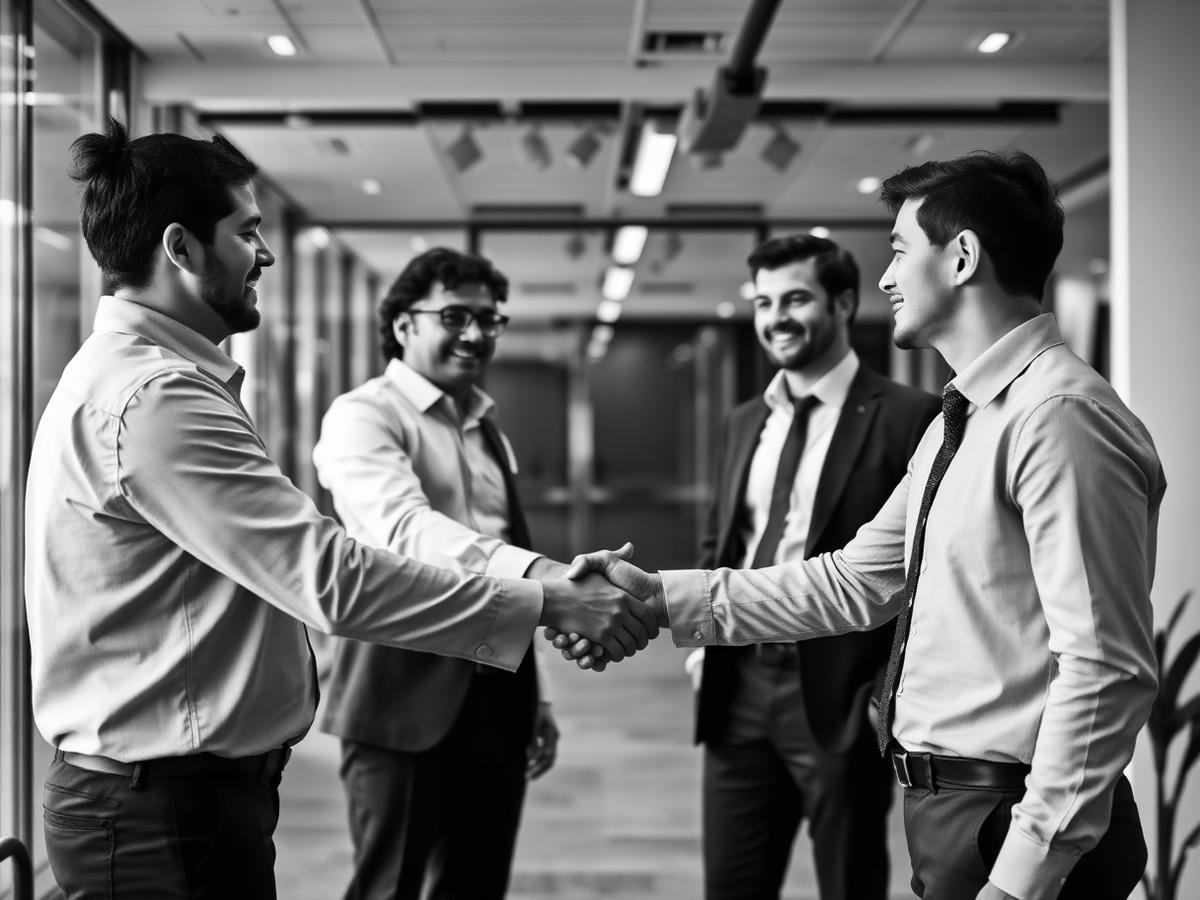 StudioDG (Studio Digital Group) - recruitment consultants meeting clients in a modern office
